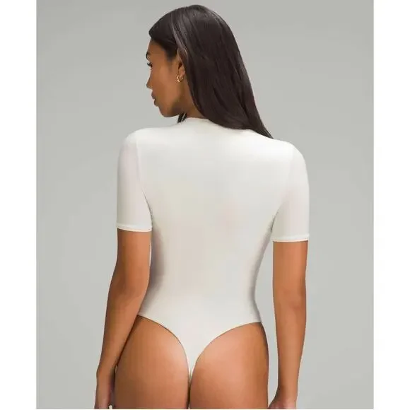 Lululemon Wundermost Ultra-Soft Nulu Short-Sleeve Crew Bodysuit, Size M (NWT) - Picture 2 of 8